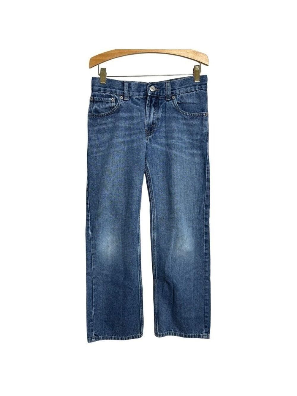 Levi’s 505 Straight Leg Blue Denim Jeans Boys Size 12 Reg W26 L26